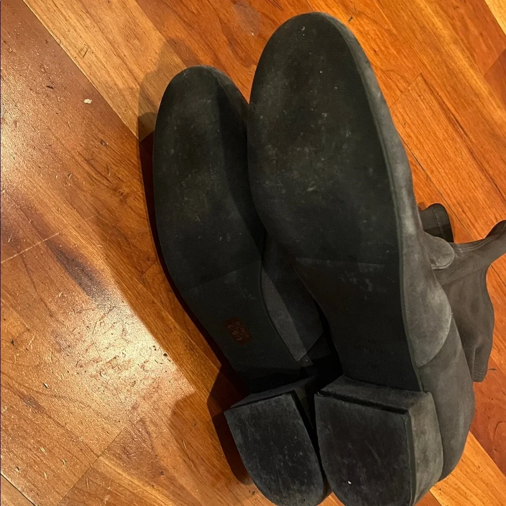 Stewart Weitzman Raissa Suede Sock Boots, Grey - Picture 6 of 8